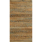 HomeRoots 2' x 3' Seafoam and Tan Braided Stripe Scatter Rug