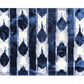 HomeRoots 2' x 3' Shades of Blue Abstract Stripes Washable Floor Mat