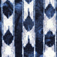 HomeRoots 2' x 3' Shades of Blue Abstract Stripes Washable Floor Mat