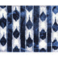 HomeRoots 2' x 3' Shades of Blue Abstract Stripes Washable Floor Mat