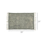 HomeRoots 2' x 3' Sky Gray Distressed Medallion Scatter Rug