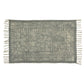 HomeRoots 2' x 3' Sky Gray Distressed Medallion Scatter Rug