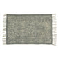 HomeRoots 2' x 3' Sky Gray Distressed Medallion Scatter Rug