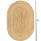 HomeRoots 2’ x 3’ Soft Beige Braided Scatter Rug