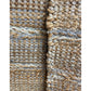 HomeRoots 2' x 3' Soft Blue and Tan Braided Stripe Scatter Rug
