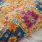 HomeRoots 2' x 3' Sun Gold and Navy Distressed Scatter Rug