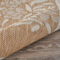 HomeRoots 2' x 3' Tan Flamingo Indoor Outdoor Scatter Rug