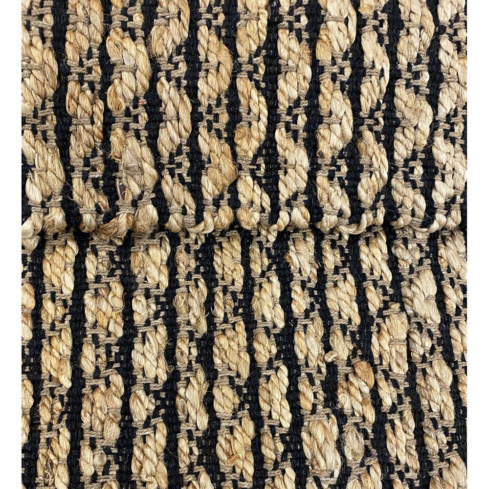 HomeRoots 2' x 3' Tan and Black Ornate Geometric Scatter Rug