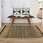 HomeRoots 2' x 3' Tan and Black Ornate Geometric Scatter Rug