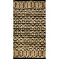 HomeRoots 2' x 3' Tan and Black Ornate Geometric Scatter Rug