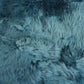 HomeRoots 2' x 3' Teal New Zealand Natural Sheepskin Rug