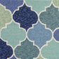 HomeRoots 2' x 3' UV treated Polypropylene Blue Accent Rug