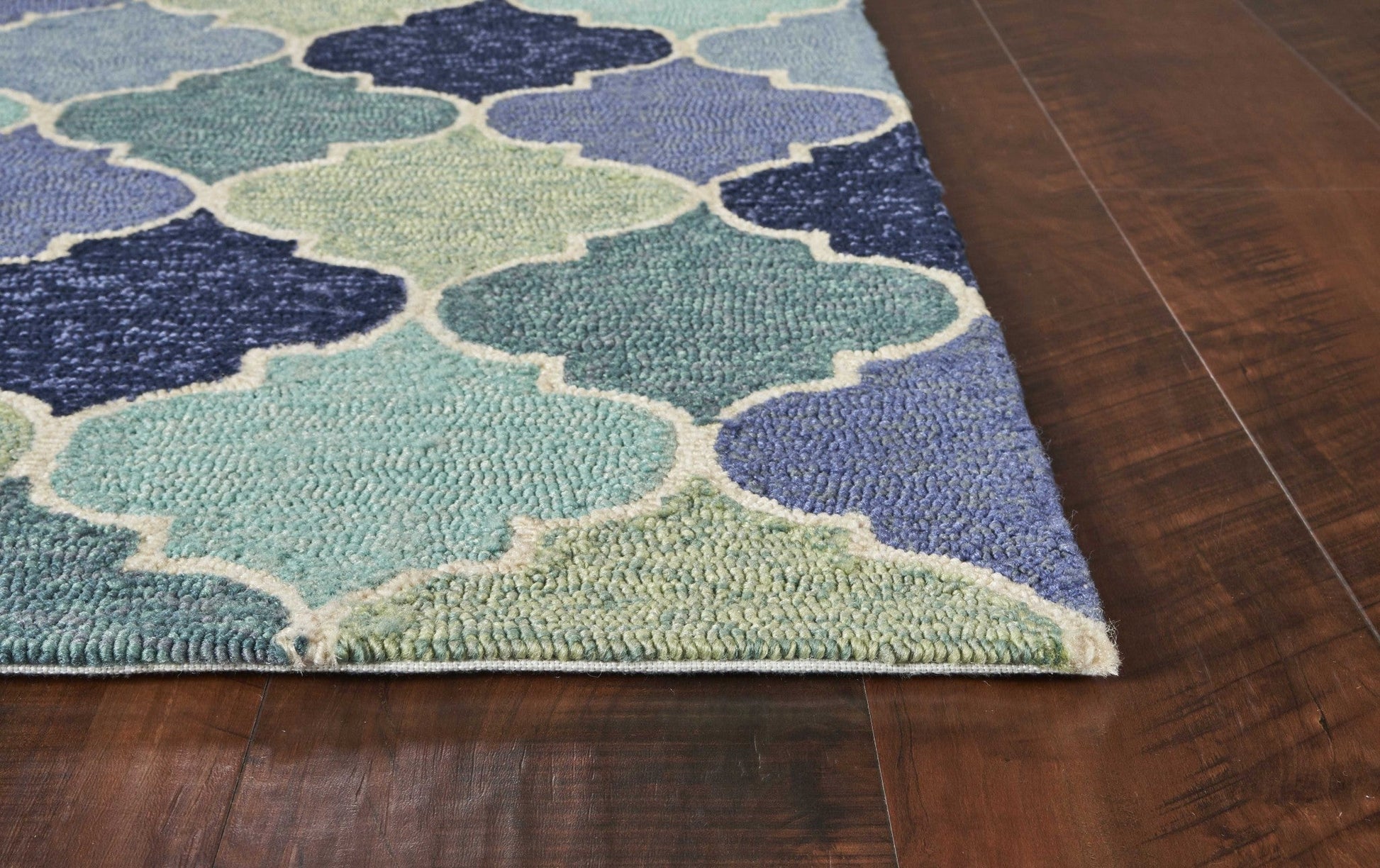 HomeRoots 2' x 3' UV treated Polypropylene Blue Accent Rug