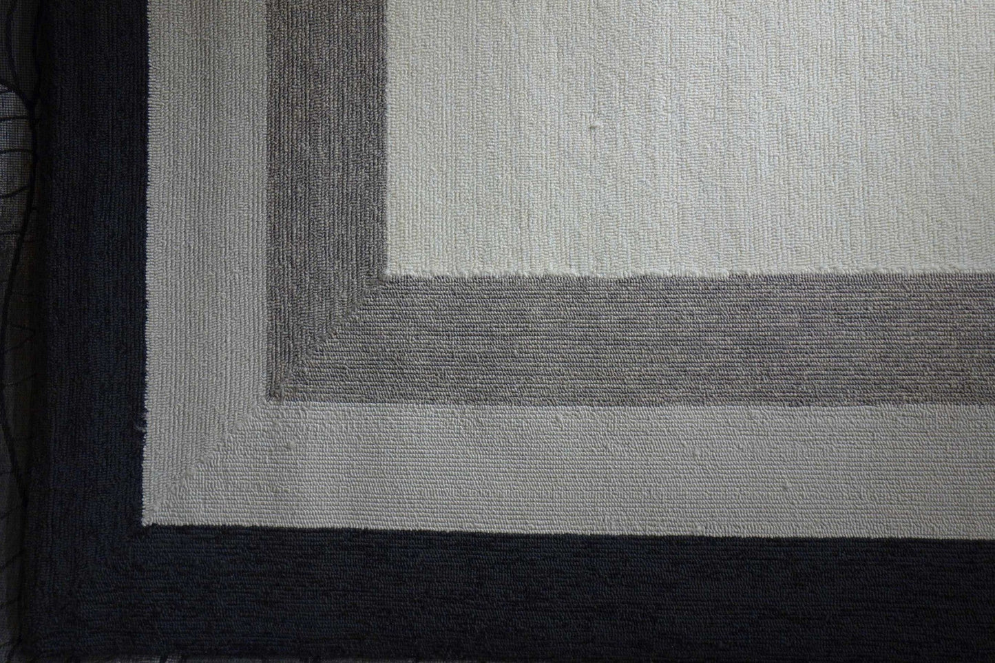 HomeRoots 2' x 3' UV treated Polypropylene Charcoal Accent Rug