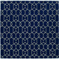 HomeRoots 2' x 3' UV treated Polypropylene Navy Accent Rug