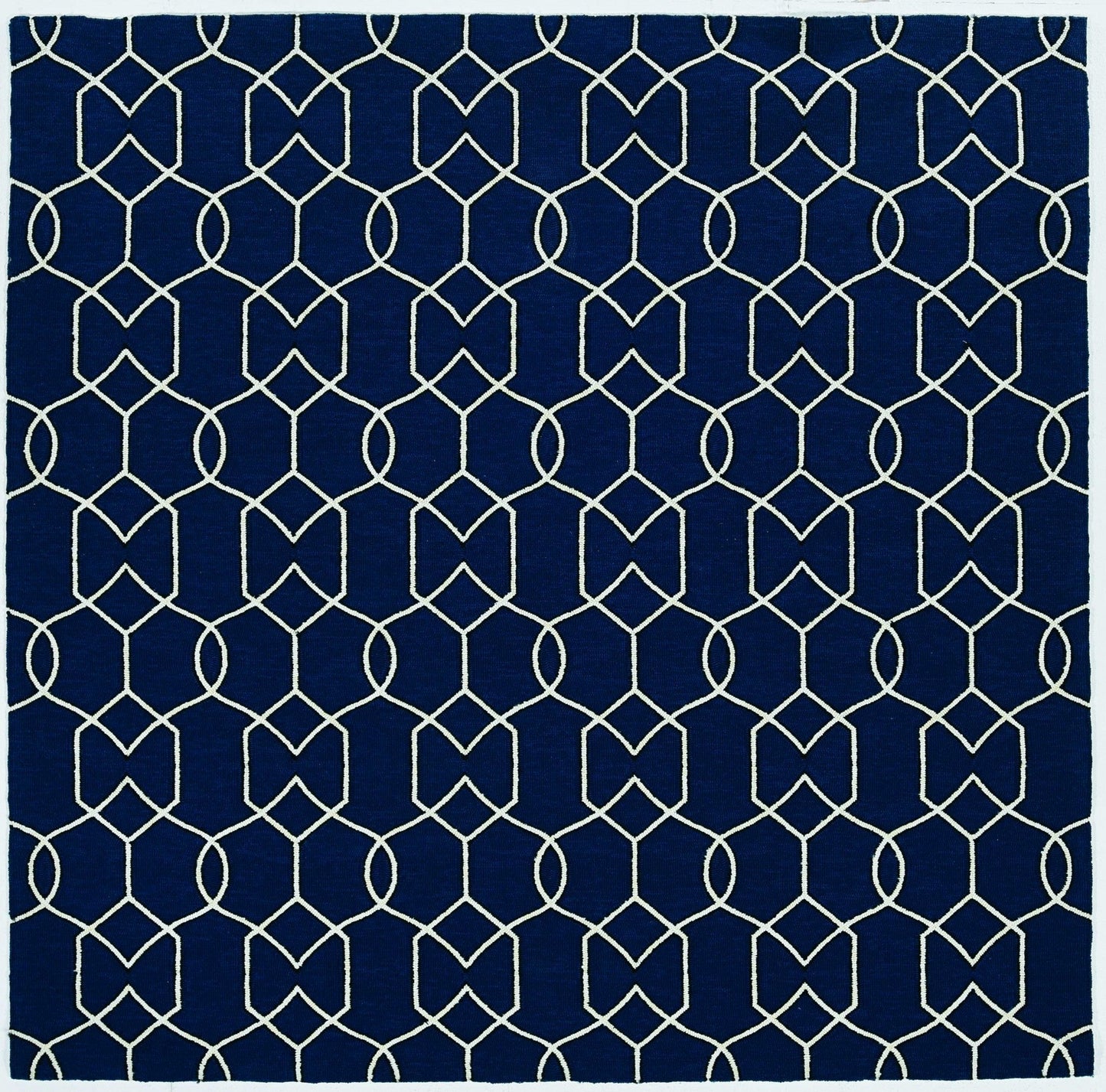 HomeRoots 2' x 3' UV treated Polypropylene Navy Accent Rug
