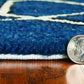 HomeRoots 2' x 3' UV treated Polypropylene Navy Accent Rug
