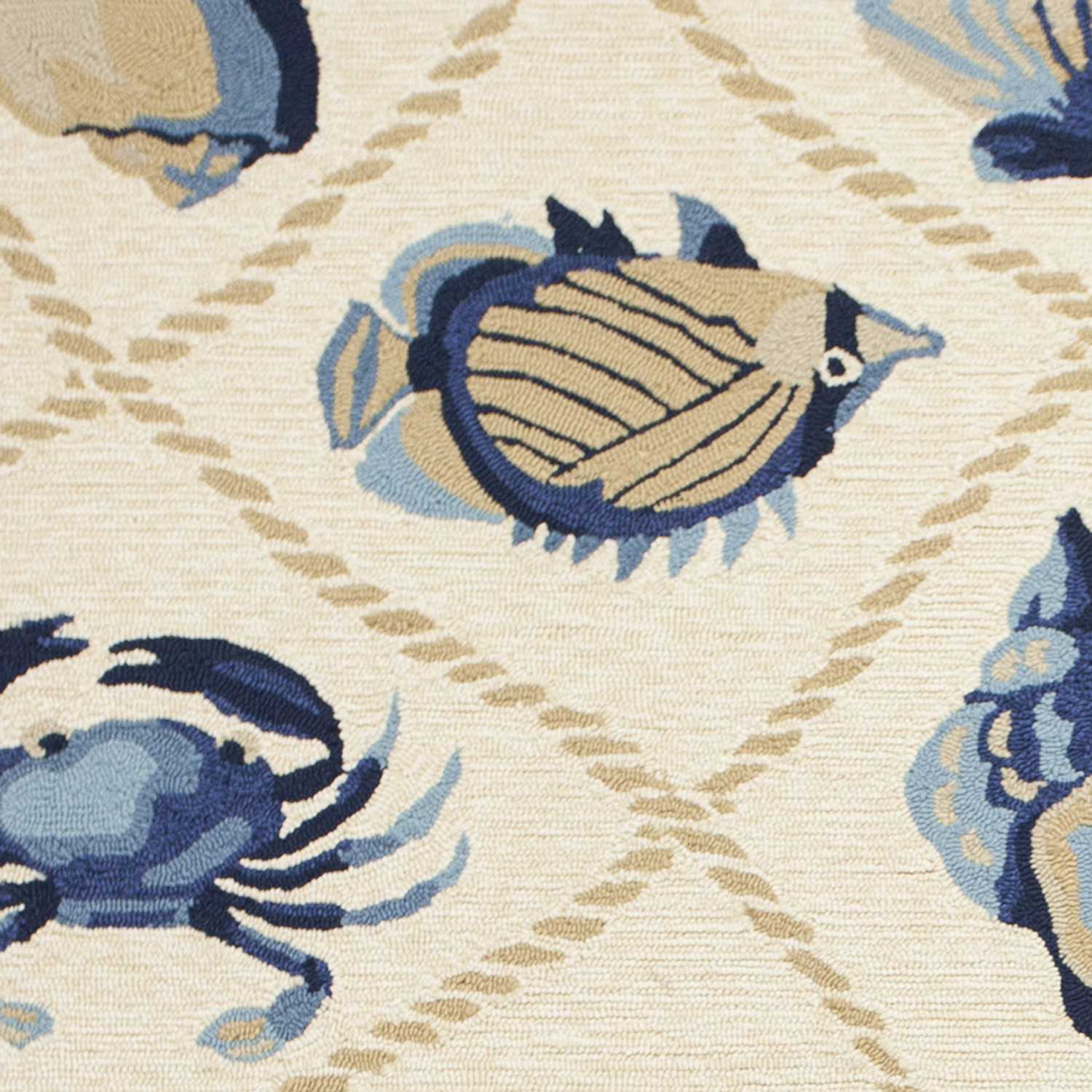 HomeRoots 2' x 3' UV treated Polypropylene Sand Accent Rug
