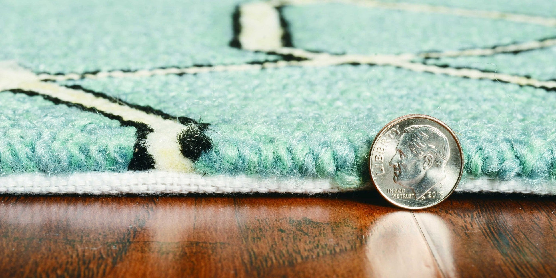 HomeRoots 2' x 3' UV treated Polypropylene Spa Accent Rug