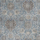 HomeRoots 2" x 3" Viscose Accent Rug With Ivory and Blue Finish