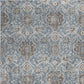 HomeRoots 2" x 3" Viscose Accent Rug With Ivory and Blue Finish