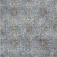 HomeRoots 2" x 3" Viscose Accent Rug With Ivory and Blue Finish
