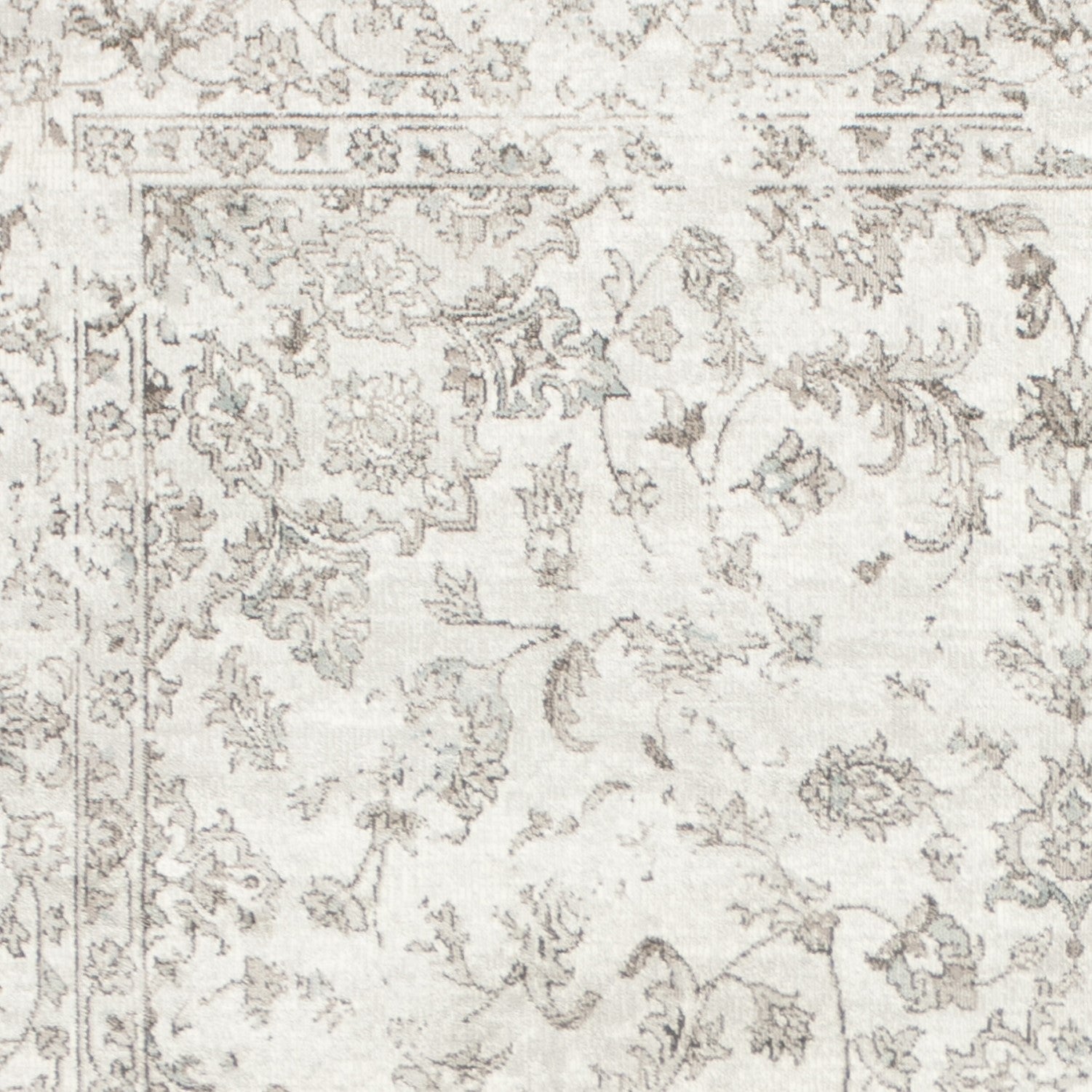 HomeRoots 2' x 3' Viscose Accent Rug With Silver Finish