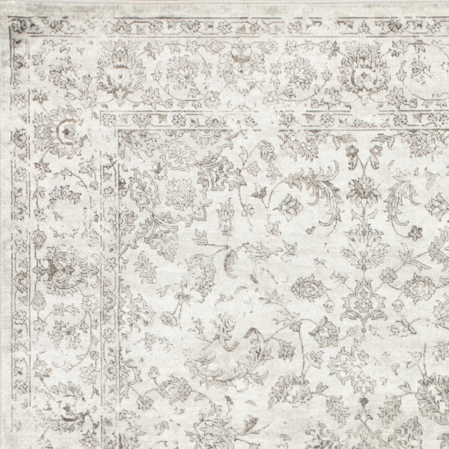 HomeRoots 2' x 3' Viscose Accent Rug With Silver Finish