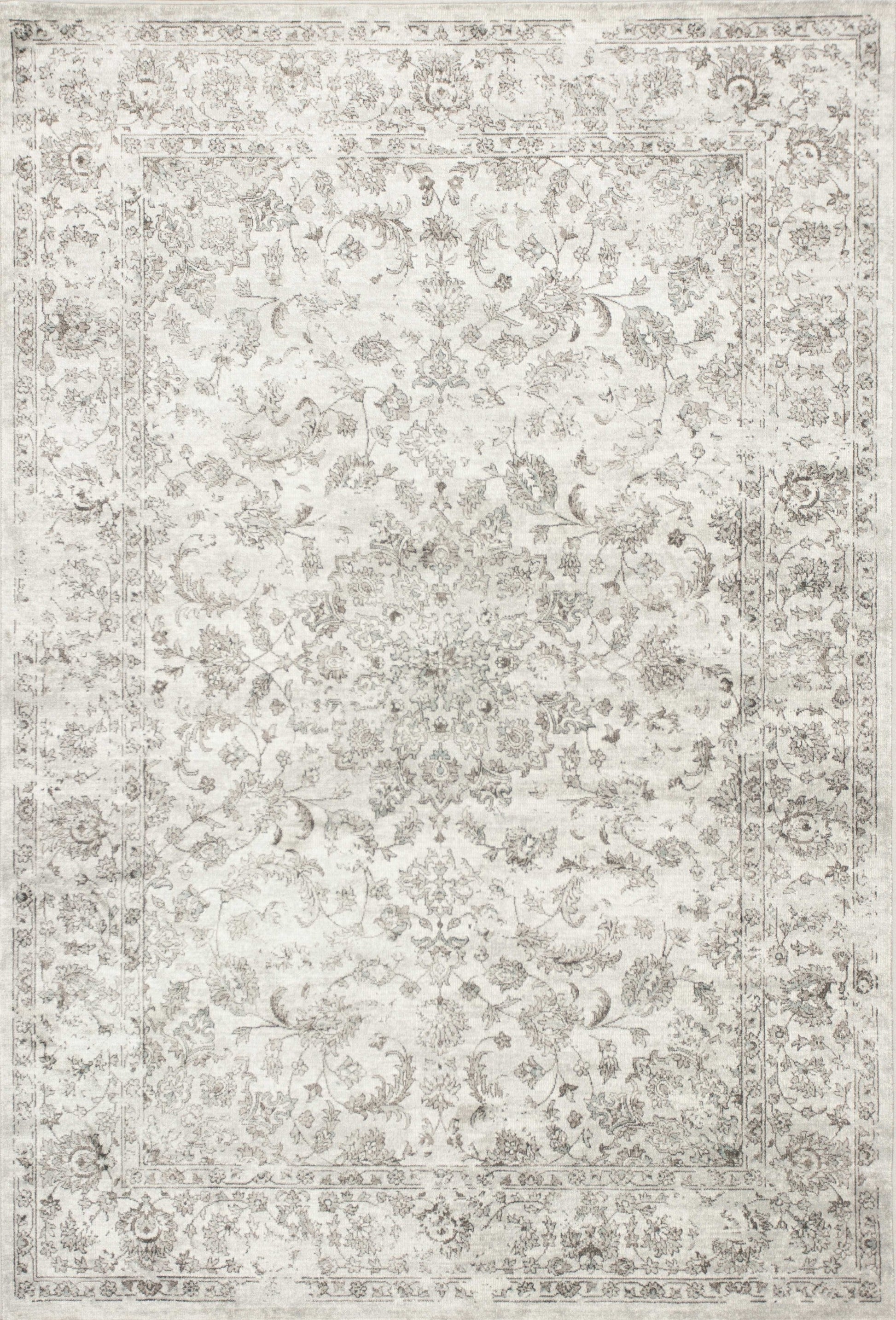 HomeRoots 2' x 3' Viscose Accent Rug With Silver Finish