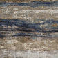 HomeRoots 2' x 3' Viscose Ivory or Blue Accent Rug