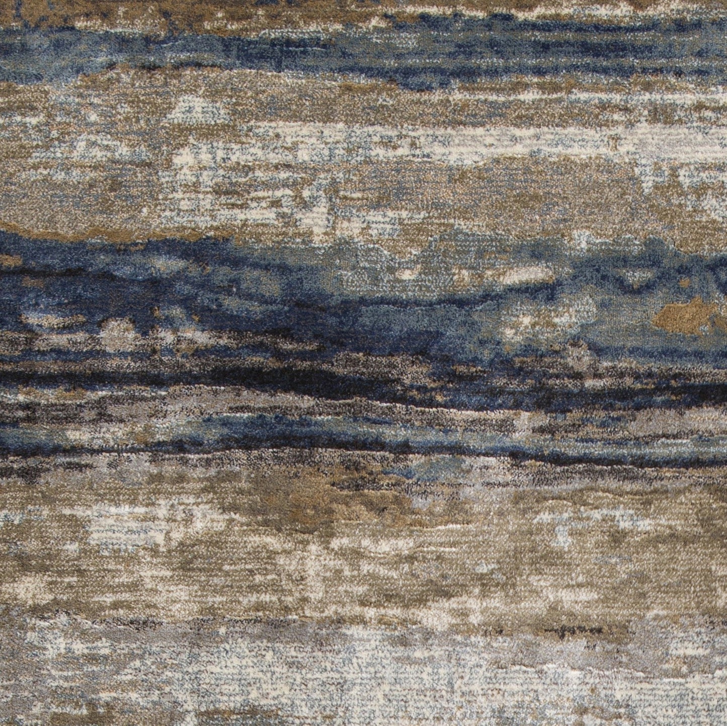 HomeRoots 2' x 3' Viscose Ivory or Blue Accent Rug
