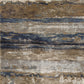 HomeRoots 2' x 3' Viscose Ivory or Blue Accent Rug
