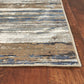 HomeRoots 2' x 3' Viscose Ivory or Blue Accent Rug
