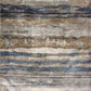 HomeRoots 2' x 3' Viscose Ivory or Blue Accent Rug