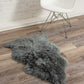 HomeRoots 2' x 3' Warm Gray New Zealand Natural Sheepskin Rug