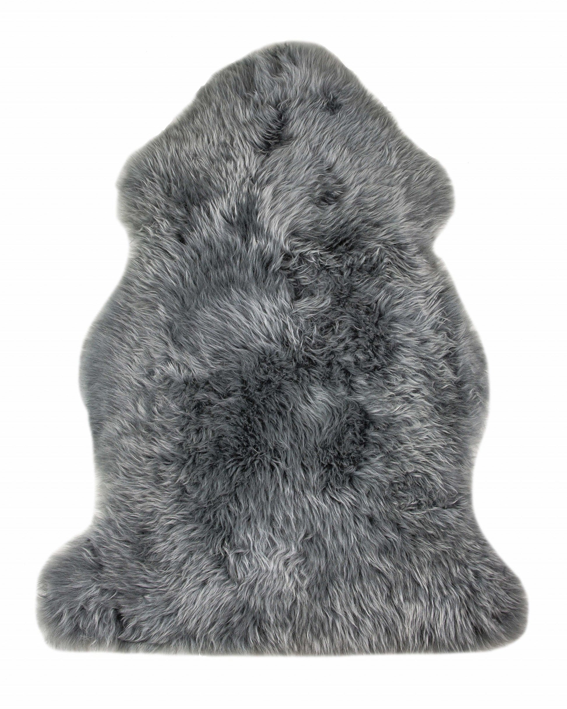 HomeRoots 2' x 3' Warm Gray New Zealand Natural Sheepskin Rug