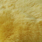 HomeRoots 2' x 3' Yellow New Zealand Natural Sheepskin Rug