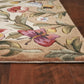 HomeRoots 2' x 4' Beige Antique Floral Wool Area Rug