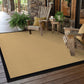 HomeRoots 2' x 4' Beige and Black Plain Indoor Outdoor Scatter Rug