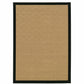 HomeRoots 2' x 4' Beige and Black Plain Indoor Outdoor Scatter Rug