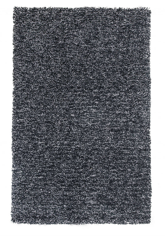 HomeRoots 2' x 4' Black Heather Indoor Shag Rug