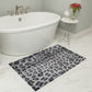 HomeRoots 2' x 4' Black and Gray Cheetah Washable Floor Mat