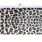 HomeRoots 2' x 4' Black and Gray Cheetah Washable Floor Mat
