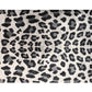 HomeRoots 2' x 4' Black and Gray Cheetah Washable Floor Mat