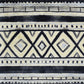 HomeRoots 2' x 4' Black and Gray Modern Tribal Washable Floor Mat