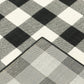 HomeRoots 2’ x 4’ Black and Ivory Gingham Indoor Outdoor Area Rug