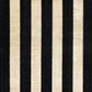 HomeRoots 2' x 4' Black and Tan Wide Stripe Washable Floor Mat