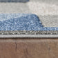 HomeRoots 2' x 4' Blue Gray Triangle Indoor Outdoor Area Rug