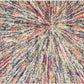 HomeRoots 2' x 4' Cream Celestial Burst Abstract Area Rug