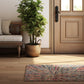 HomeRoots 2' x 4' Cream Celestial Burst Abstract Area Rug